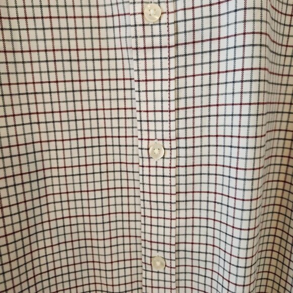 Van Heusen Mens Regular Fit Plaid Shirt X-Large Never Tuck Length Sustainable Fa - Picture 7 of 11